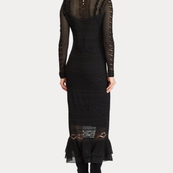 NWT POLO RALPH LAUREN Pointelle-Stitched Dress XS $595 - Picture 6 of 6